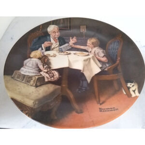 Rockwell Heritage Collection Plate #9 The Gourmet (1985 Bradex)